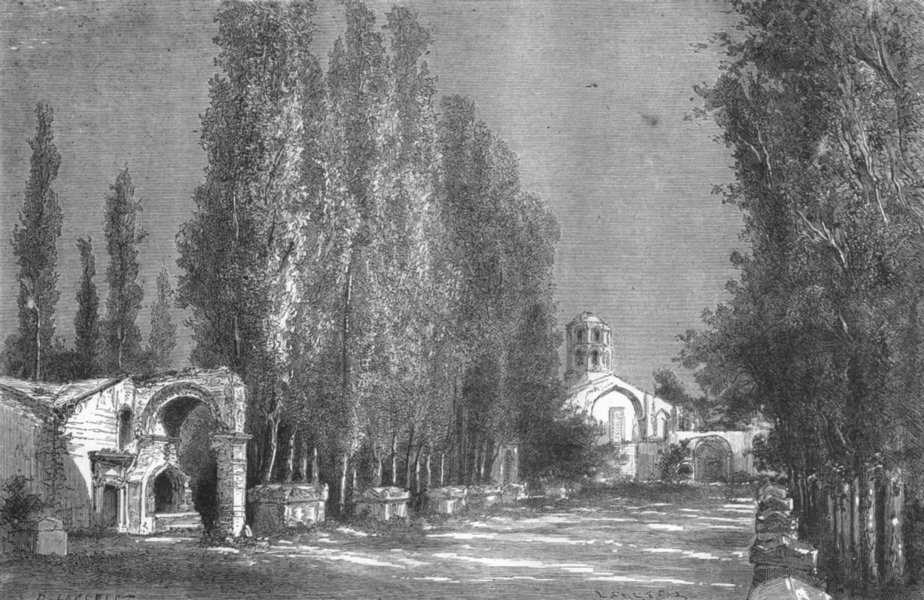 arles-cimetiere-des-alyscamps-a-arles-1880
